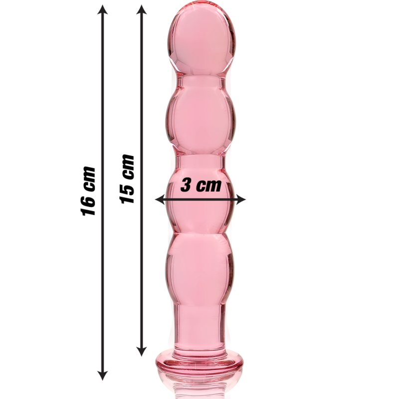 Nebula Series By Ibiza - Modell 10 Dildo Borosilikatglas Rosa 16.5 Cm -O- 3.5 Cm