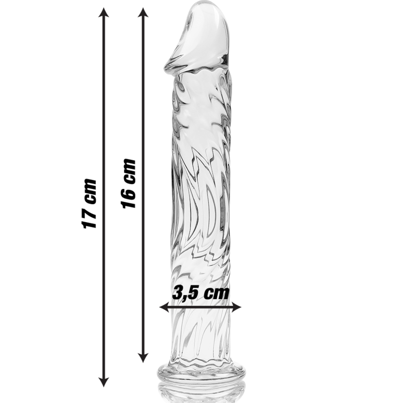 Nebula Series By Ibiza - Modell 12 Dildo Borosilikatglas Klar 17 Cm -O- 3.5 Cm