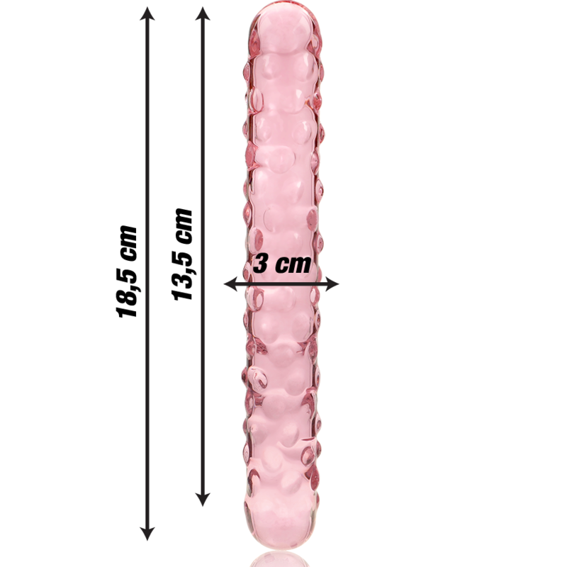 Nebula Series By Ibiza - Modell 15 Dildo Borosilikatglas Rosa 18.5 Cm -O- 3 Cm