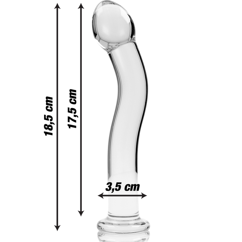 Nebula Series By Ibiza - Modell 18 Dildo Borosilikatglas Klar 18.5 Cm -O- 3.5 Cm