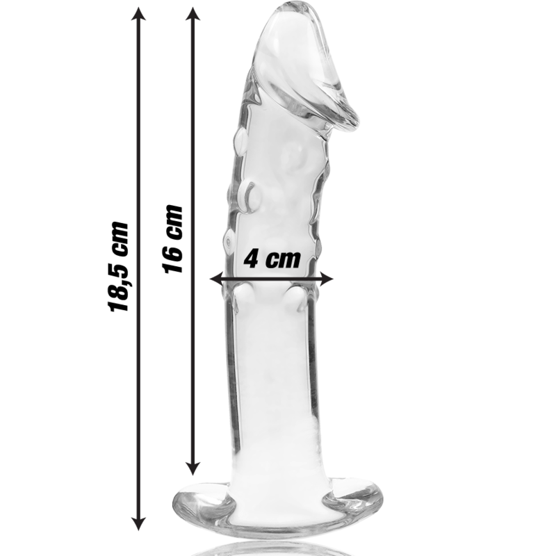 Nebula Series By Ibiza - Modell 19 Dildo Borosilikatglas Klar 18.5 Cm -O- 4 Cm