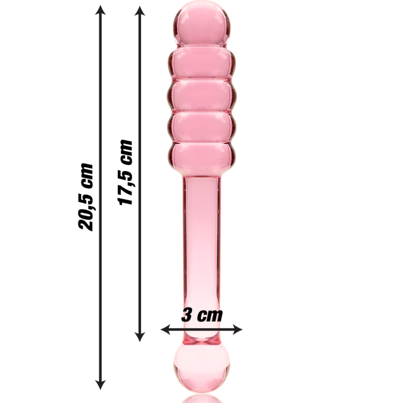 Nebula Series By Ibiza - Modell 20 Dildo Borosilikatglas Rosa 20.5 Cm -O- 3 Cm