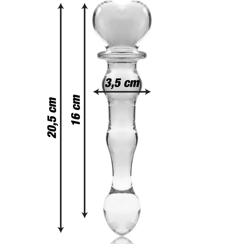 Nebula Series By Ibiza - Modell 21 Dildo Borosilikatglas Klar 20.5 Cm -O- 3.5 Cm