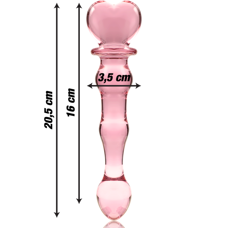 Nebula Series By Ibiza - Modell 21 Dildo Borosilikatglas Rosa 20.5 Cm -O- 3.5 Cm