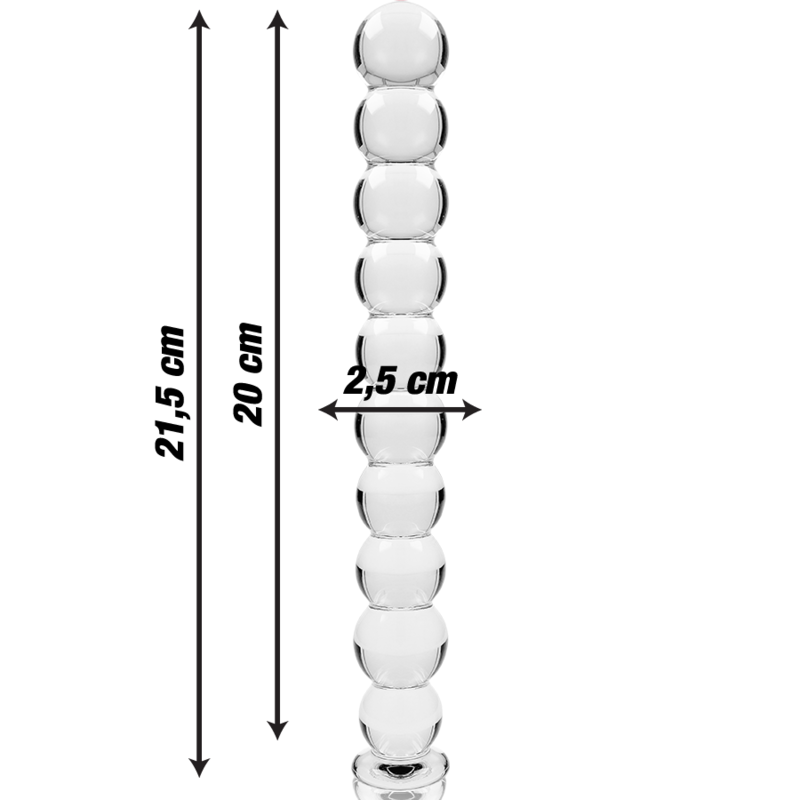 Nebula Series By Ibiza - Modell 22 Dildo Borosilikatglas Klar 21.5 Cm -O- 2.5 Cm