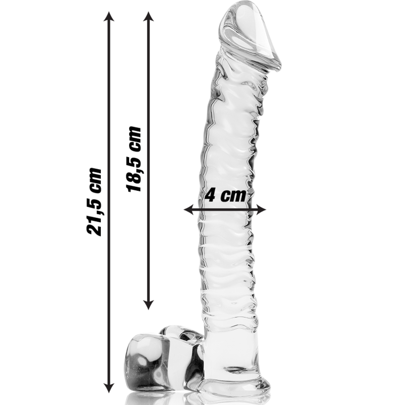 Nebula Series By Ibiza - Modell 23 Dildo Borosilikatglas Klar 21.5 Cm -O- 4 Cm