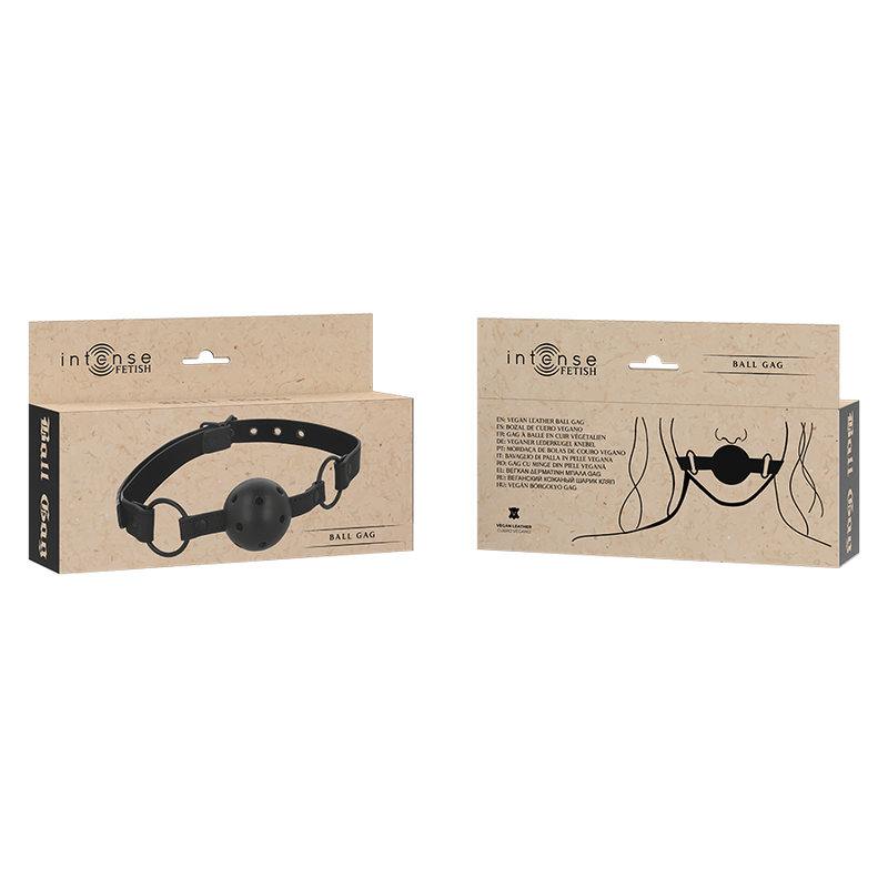 Intense - Vegan Leather Fetish Ball Gag