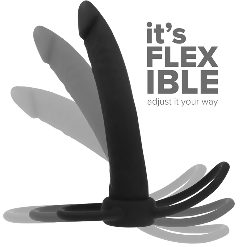 Mythology - Cobi Onyx Anal Dildo With Penis And Testicle Ring 13 cm Silicone