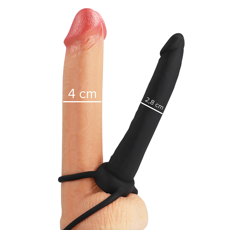 Mythology - Cobi Onyx Anal Dildo With Penis And Testicle Ring 13 cm Silicone
