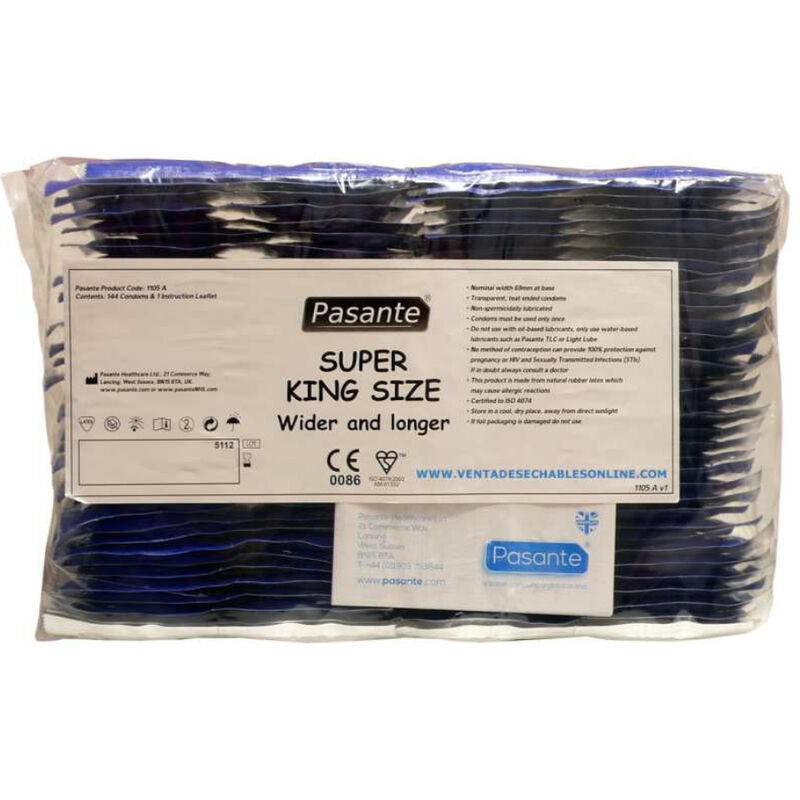 Pasante - Kondome Grã–Sse Super King Beutel 144 Einheiten