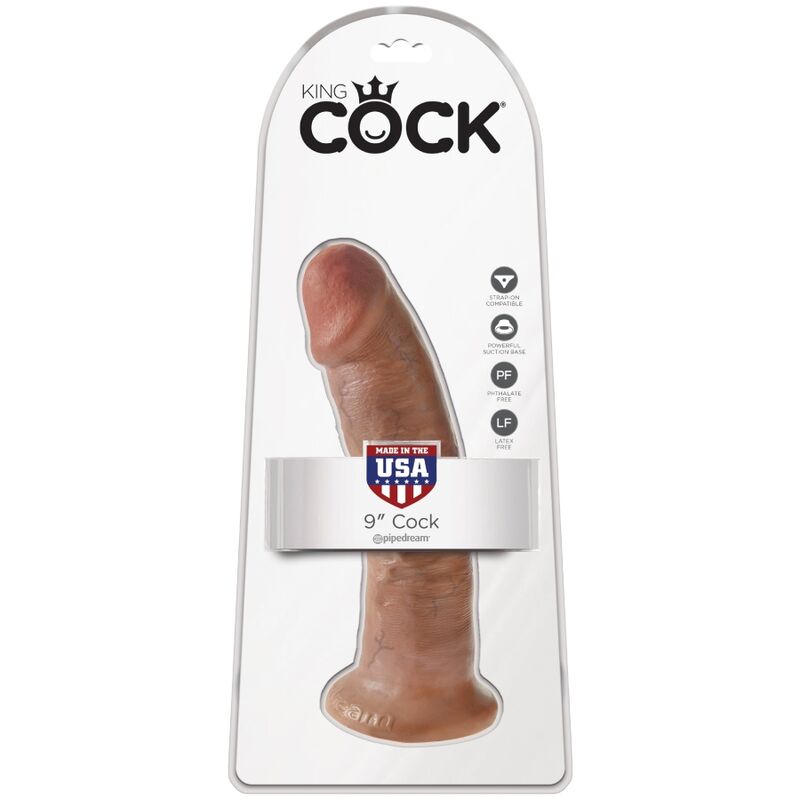 King Cock - Realistic Penis 21.7 cm Caramel