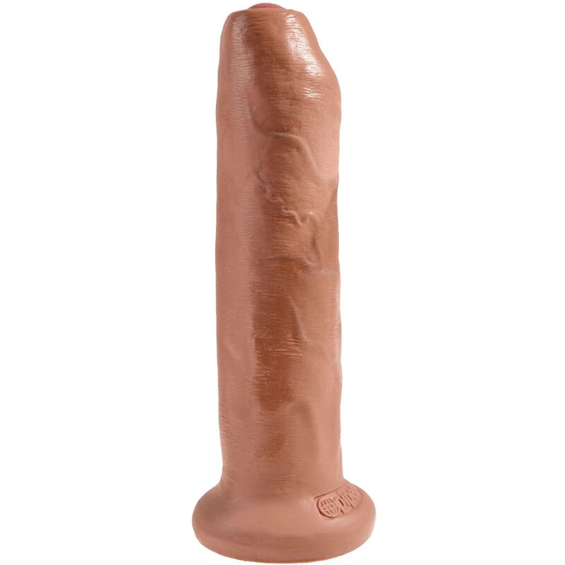 King Cock - Uncut Realistic Penis 7" Caramel
