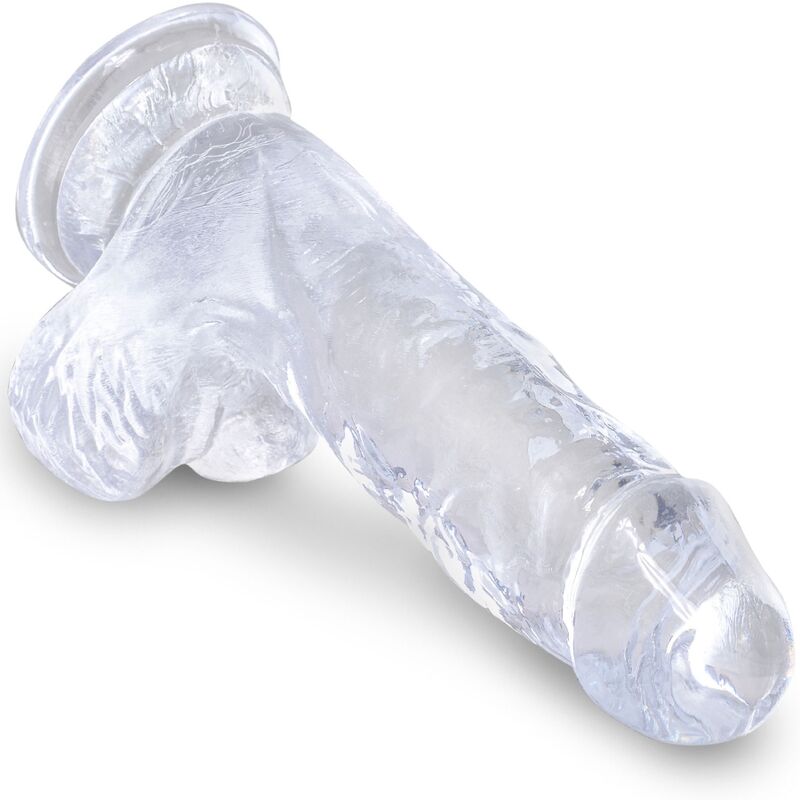 King Cock - Clear Realistischer Penis Mit Eieren 10.1 Cm Transparent