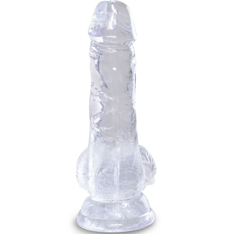 King Cock - Clear Realistischer Penis Mit Eieren 10.1 Cm Transparent