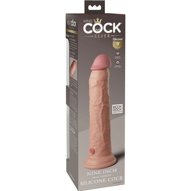 King Cock - Elite Realistic Silicone Dildo 23 cm