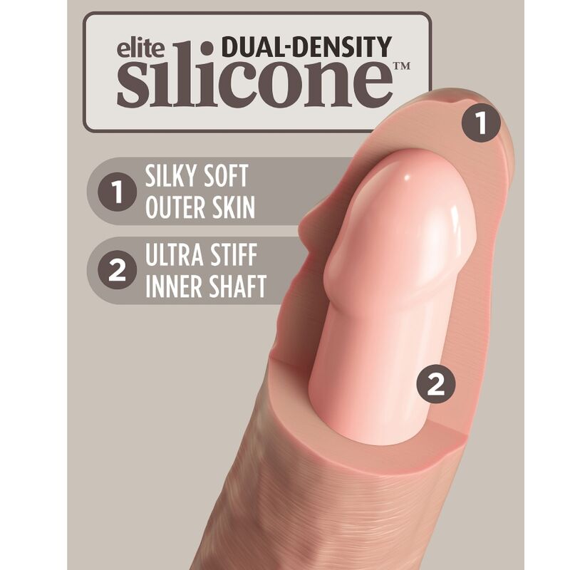 King Cock - Elite Adjustable Harness With 15.2 cm Dildo For Beginners