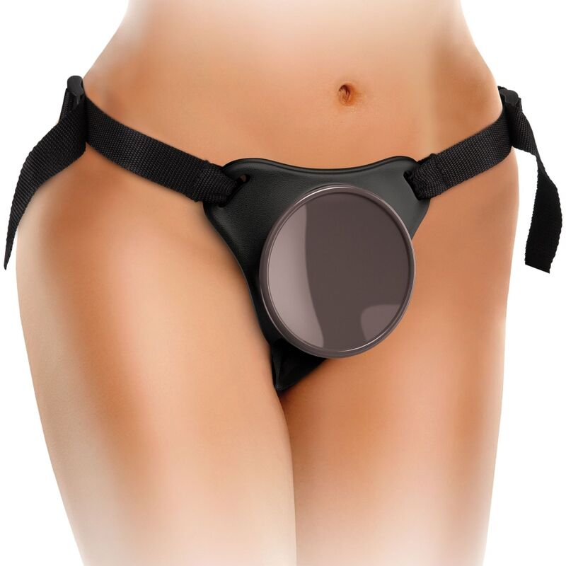 King Cock - Elite Deluxe Verstellbares Harness-Kit Ring Mit Hoden & Dildo 20.3 Cm