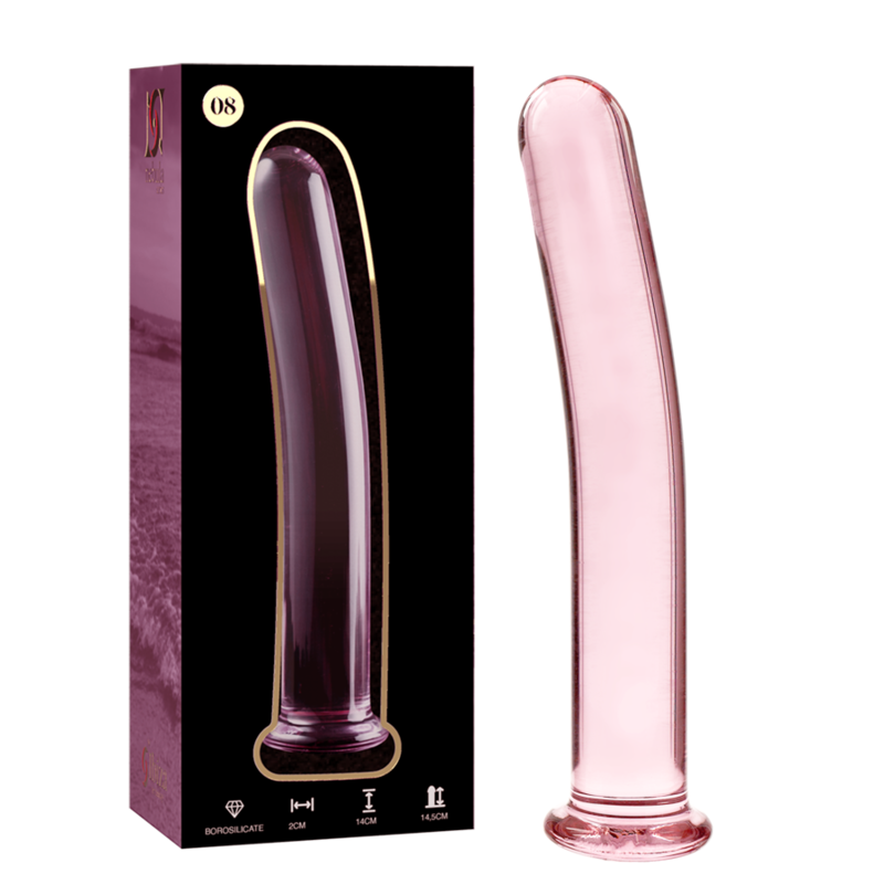 Nebula Series By Ibiza - Modell 8 Dildo Borosilikatglas Rosa 14.5 Cm -O- 2 Cm