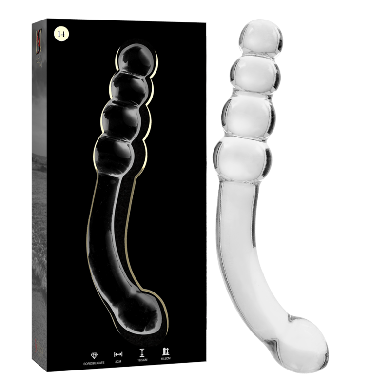 Nebula Series By Ibiza - Modell 14 Dildo Borosilikatglas Klar 18.5 Cm -O- 3 Cm