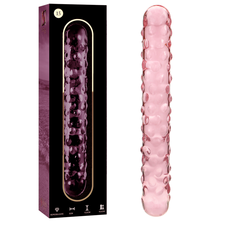 Nebula Series By Ibiza - Modell 15 Dildo Borosilikatglas Rosa 18.5 Cm -O- 3 Cm