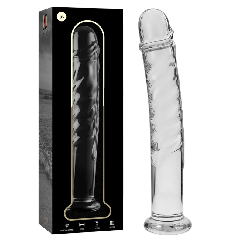 Nebula Series By Ibiza - Modell 16 Dildo Borosilikatglas Klar 18.5 Cm -O- 3 Cm