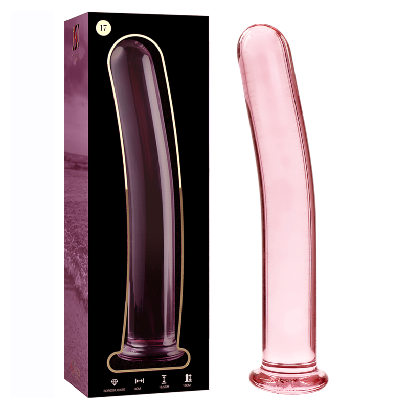 Nebula Series By Ibiza - Modell 17 Dildo Borosilikatglas Rosa 18.5 Cm -O- 3 Cm
