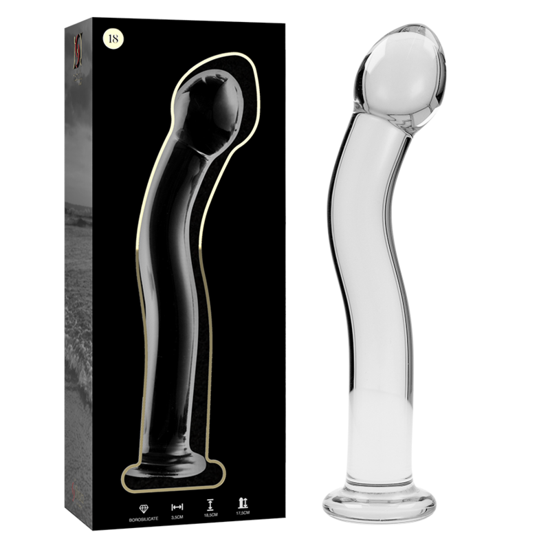 Nebula Series By Ibiza - Modell 18 Dildo Borosilikatglas Klar 18.5 Cm -O- 3.5 Cm