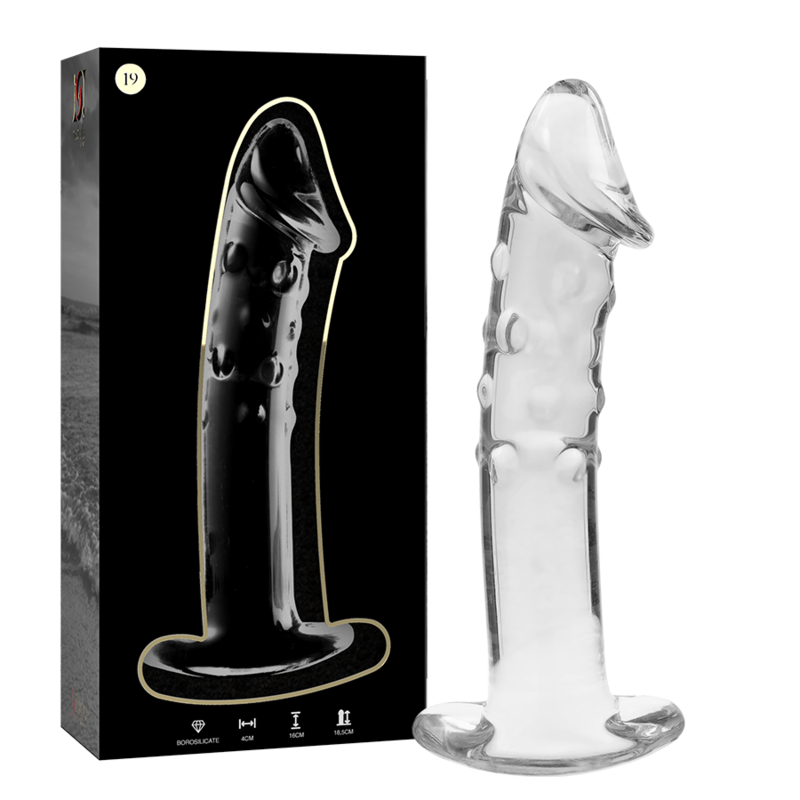 Nebula Series By Ibiza - Modell 19 Dildo Borosilikatglas Klar 18.5 Cm -O- 4 Cm