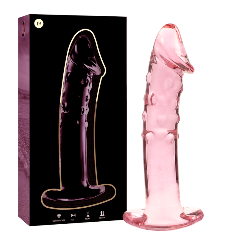 Nebula Series By Ibiza - Modell 19 Dildo Borosilikatglas Rosa 18.5 Cm -O- 4 Cm