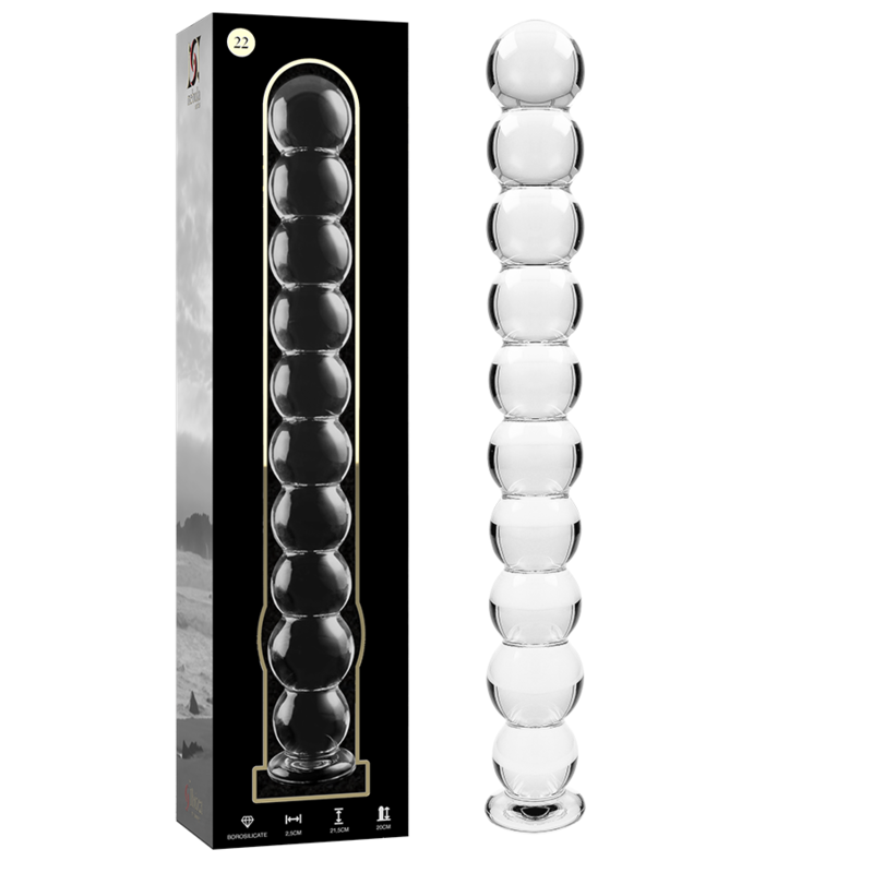 Nebula Series By Ibiza - Modell 22 Dildo Borosilikatglas Klar 21.5 Cm -O- 2.5 Cm