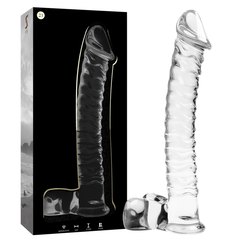 Nebula Series By Ibiza - Modell 23 Dildo Borosilikatglas Klar 21.5 Cm -O- 4 Cm