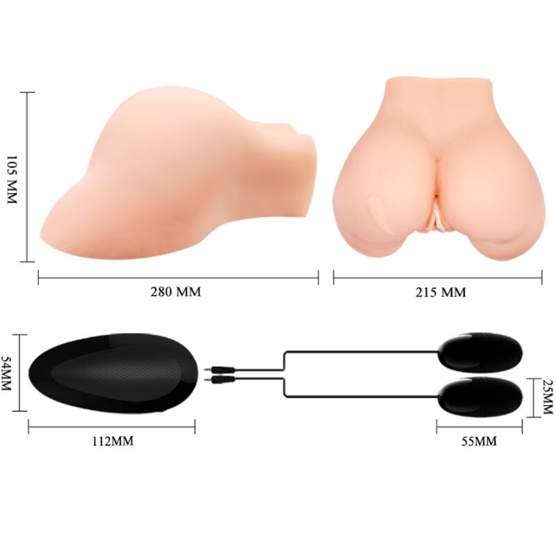 Crazy Bull - Vagina Und Anus Mit Realistischem Netz Mit Vibration