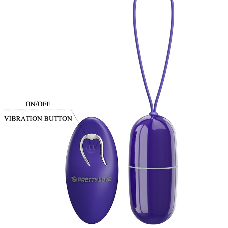 Pretty Love - Arvin Youth Vibrate Egg Remote Control Purple