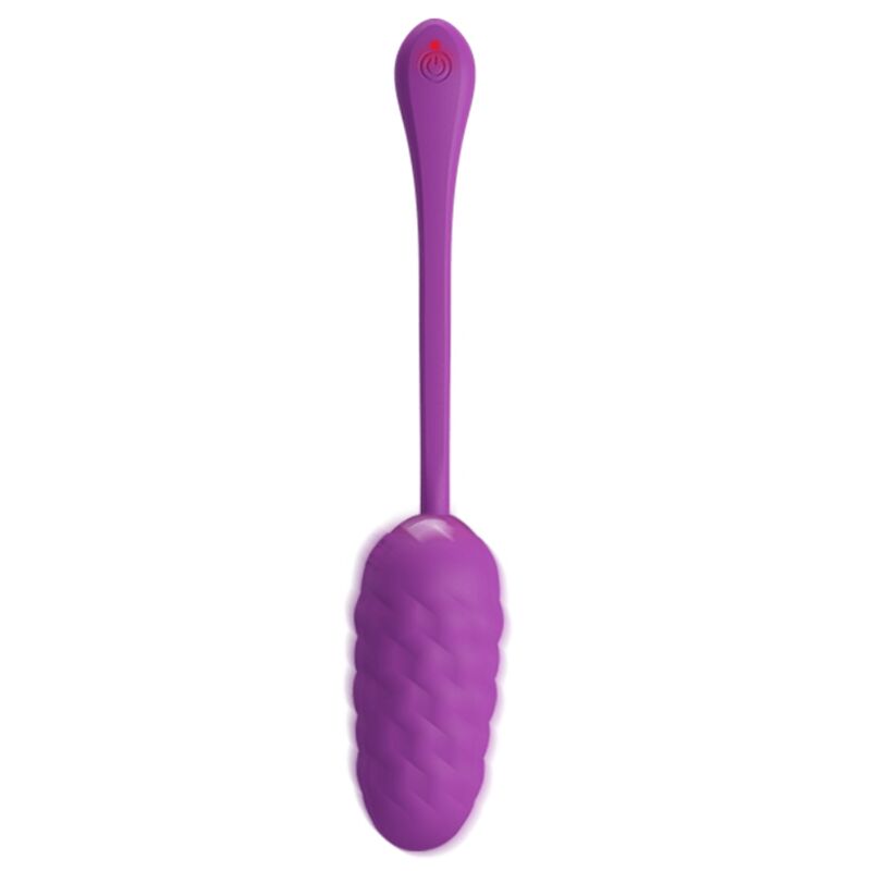 Pretty Love - Vibrating Egg with Purple Rechargeable Sea Texture