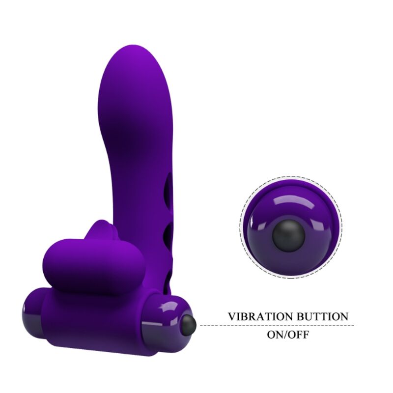 Pretty Love - Orlando Purple Vibrator Finger Sleeve