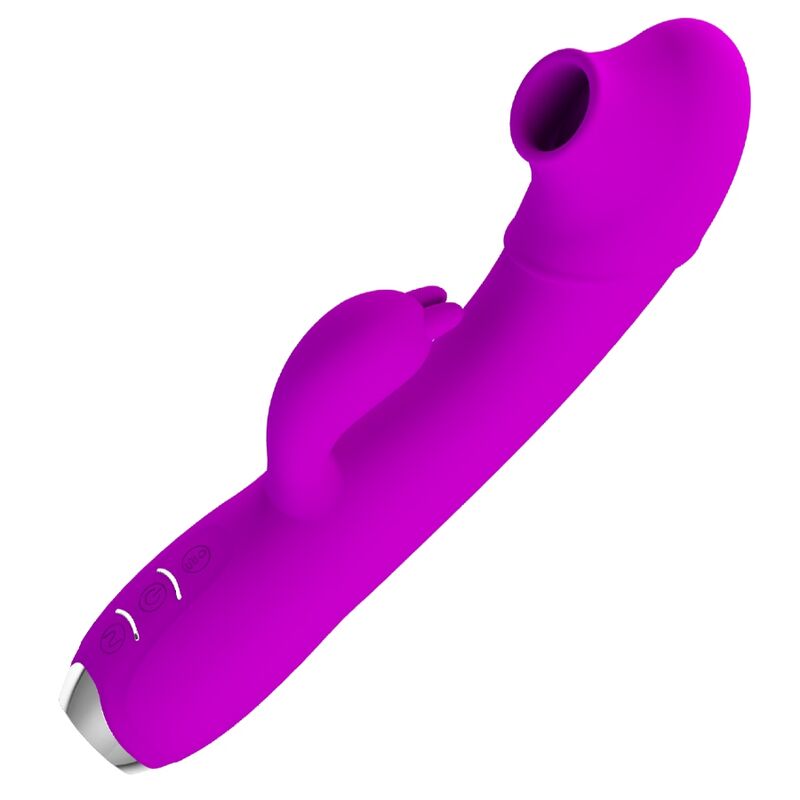 Pretty Love - Regina Rechargeable Suction Vibrator Purple