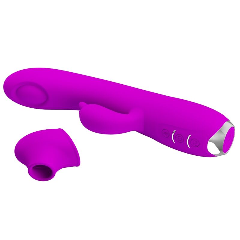 Pretty Love - Regina Rechargeable Suction Vibrator Purple