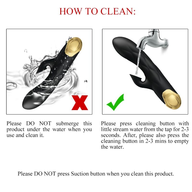 Pretty Love - Black Rechargeable Gold-Plated Luxury Vibrator