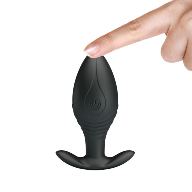 Pretty Love - Regina Anal Plug Wiederaufladbarer Vibrator Schwarz