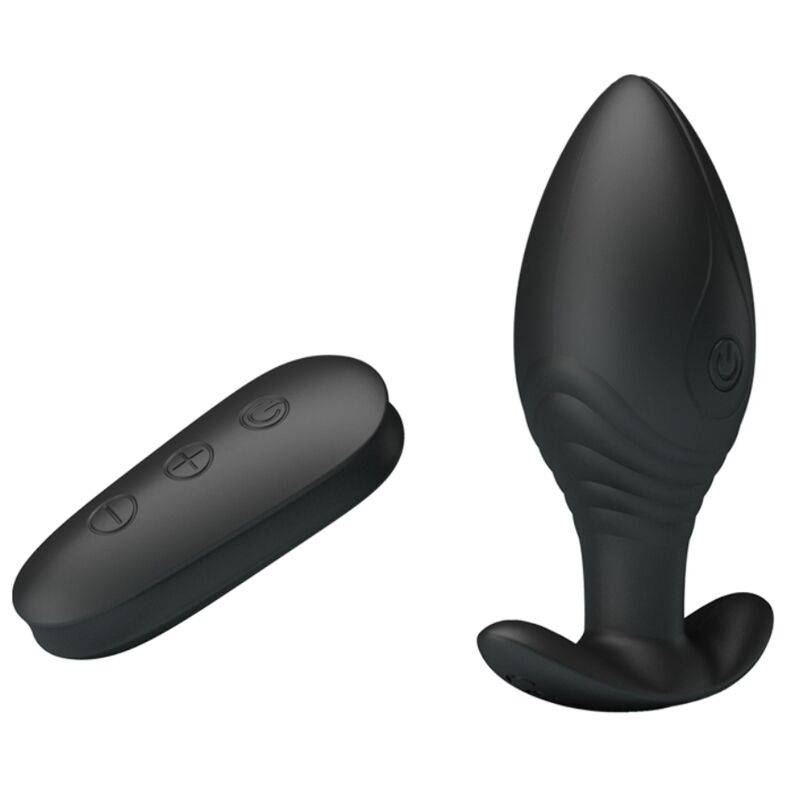 Pretty Love - Regina Anal Plug Wiederaufladbarer Vibrator Schwarz