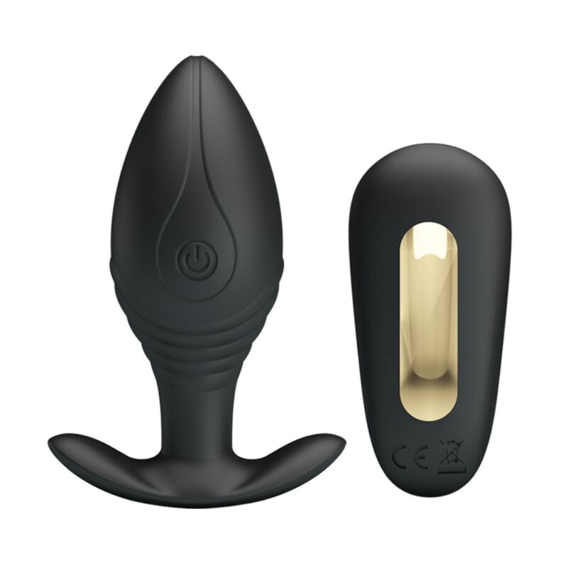 Pretty Love - Regina Anal Plug Wiederaufladbarer Vibrator Schwarz