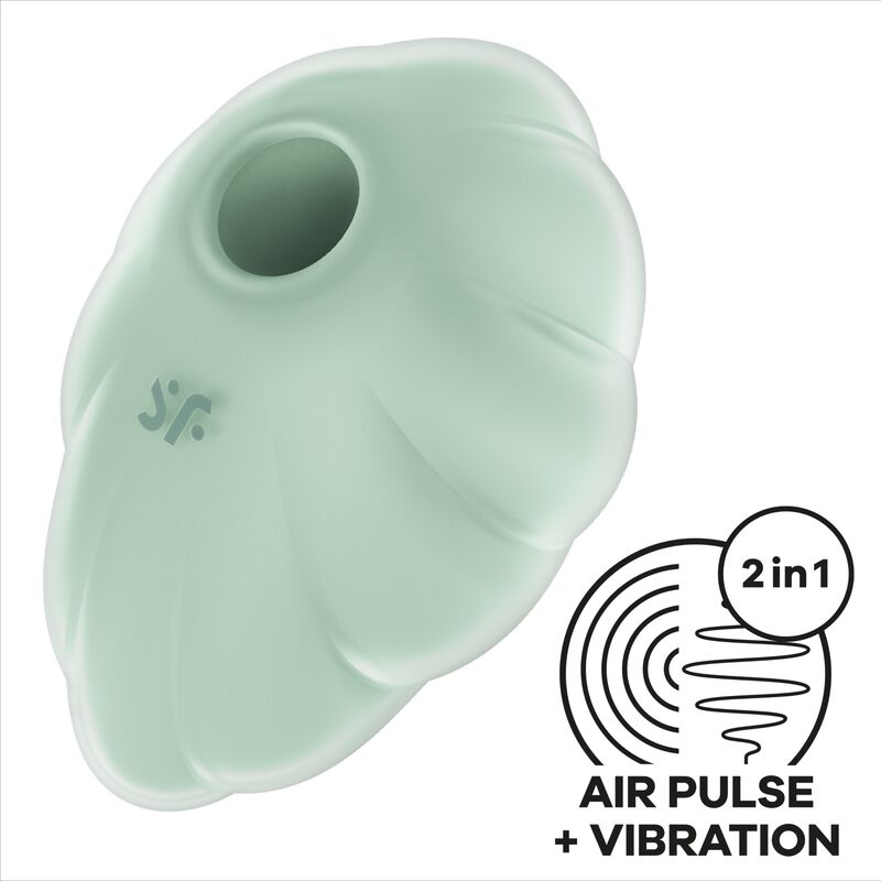 SATISFYER - Cloud Dancer Green Air Pulse Vibrator