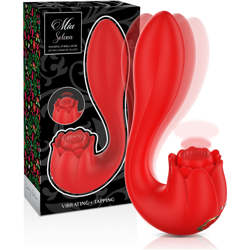 Mia - Selena Stimulator Vibrating + Clitoral Red