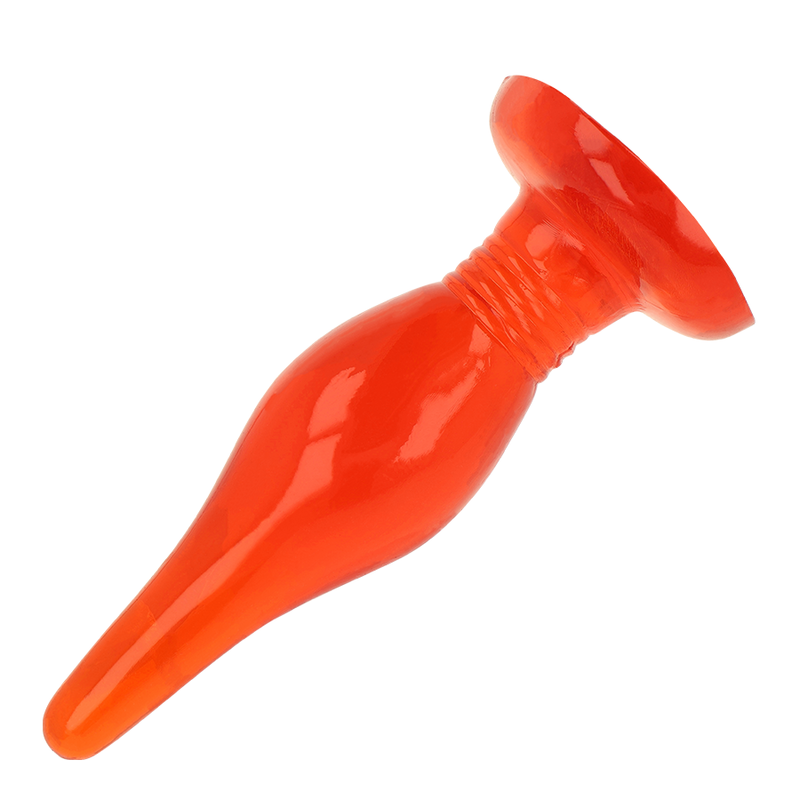 Baile Roter Soft Touch Analstecker, 14,2 cm, glatte Oberfläche, schwarzes Silikon, für intensiven Genuss und Komfort.