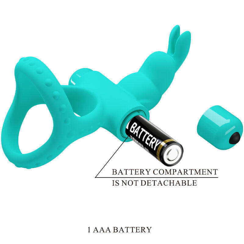 Pretty Love - Figgy Green Rabbit Vibrating Ring