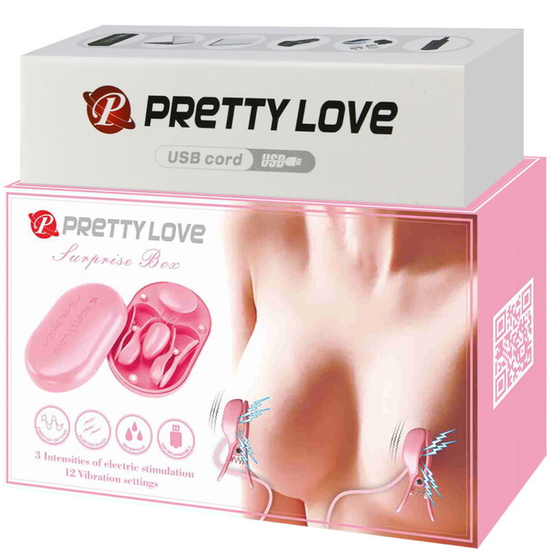 Pretty Love - Surprise Box Pink Electro-Stimulation Tweezers