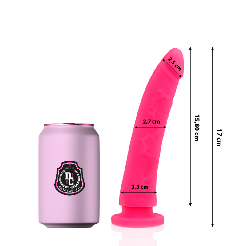 Delta Club - Toys Rosa Dildo Medizinisches Silikon 17 Cm -O- 3 Cm