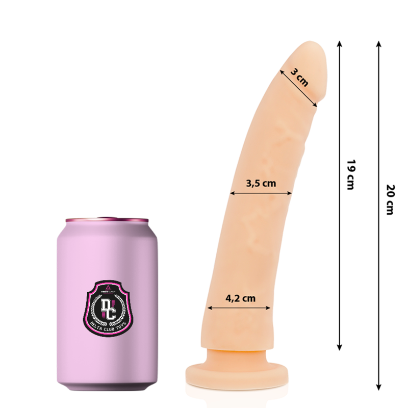 Delta Club - Toys Natãœrlicher Dildo Medizinisches Silikon 20 Cm -O- 4 Cm
