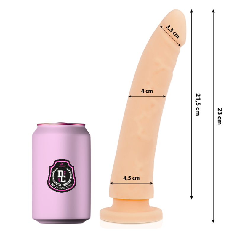 Delta Club - Toys Natãœrlicher Dildo Aus Medizinischem Silikon 23 Cm -O- 4.5 Cm