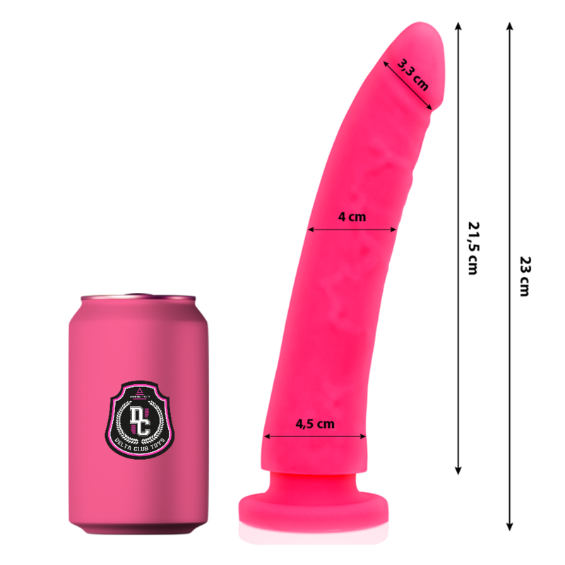 Delta Club - Toys Rosa Dildo Medizinisches Silikon 23 Cm -O- 4.5 Cm